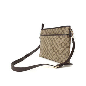 Gucci Crossbody Plus Bag Monogram Messenger Flat GG Brown